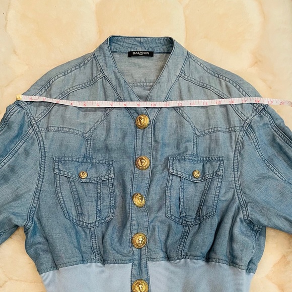 π HP π Balmain Chambray Bomber - Picture 10 of 12